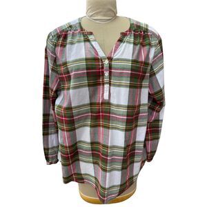 Kim Rogers Curvy Collection Tunic Plaid Plus Sizes 1X